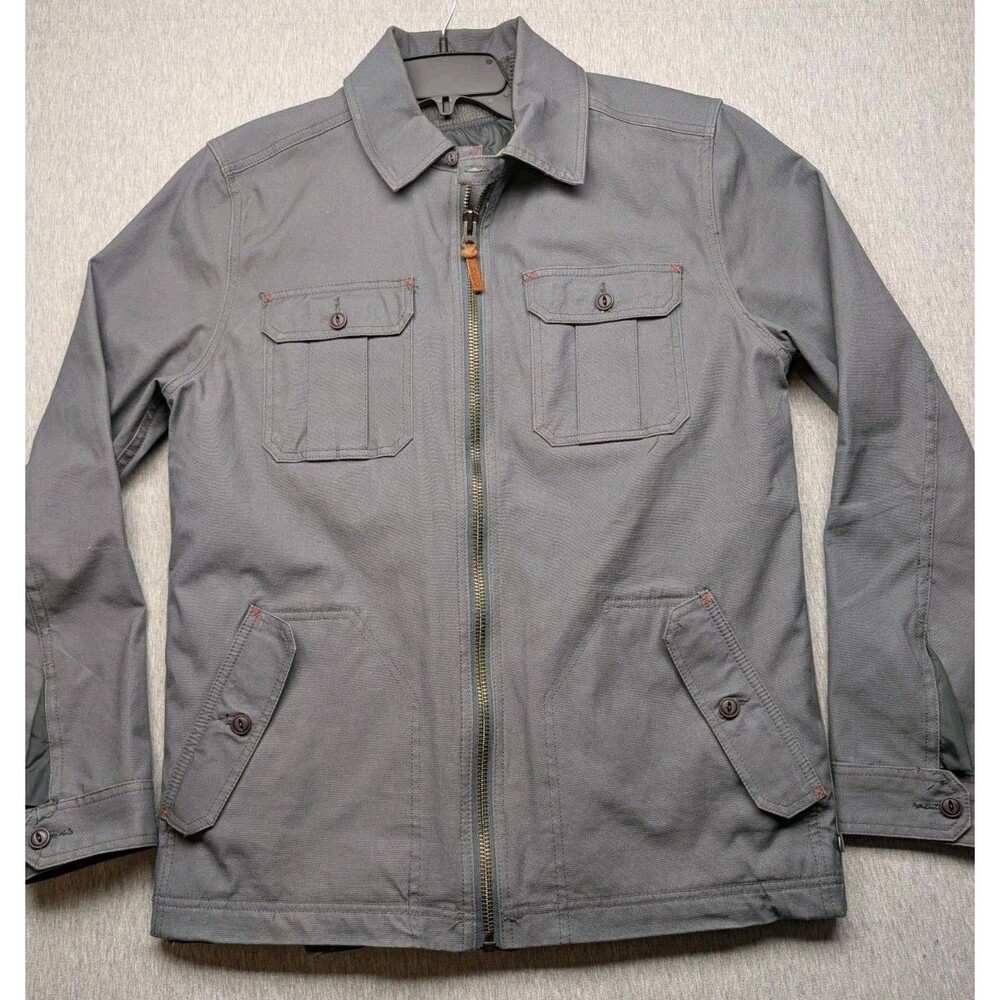 Toad&Co Cool Hand Jacket Removeable Liner Men's Medium Grey Organic Cotton Blend